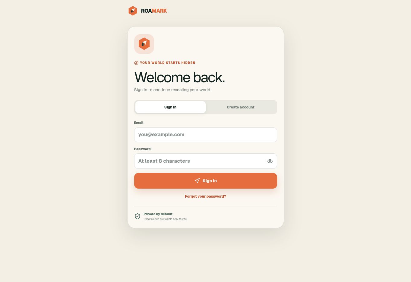 Roamark project preview